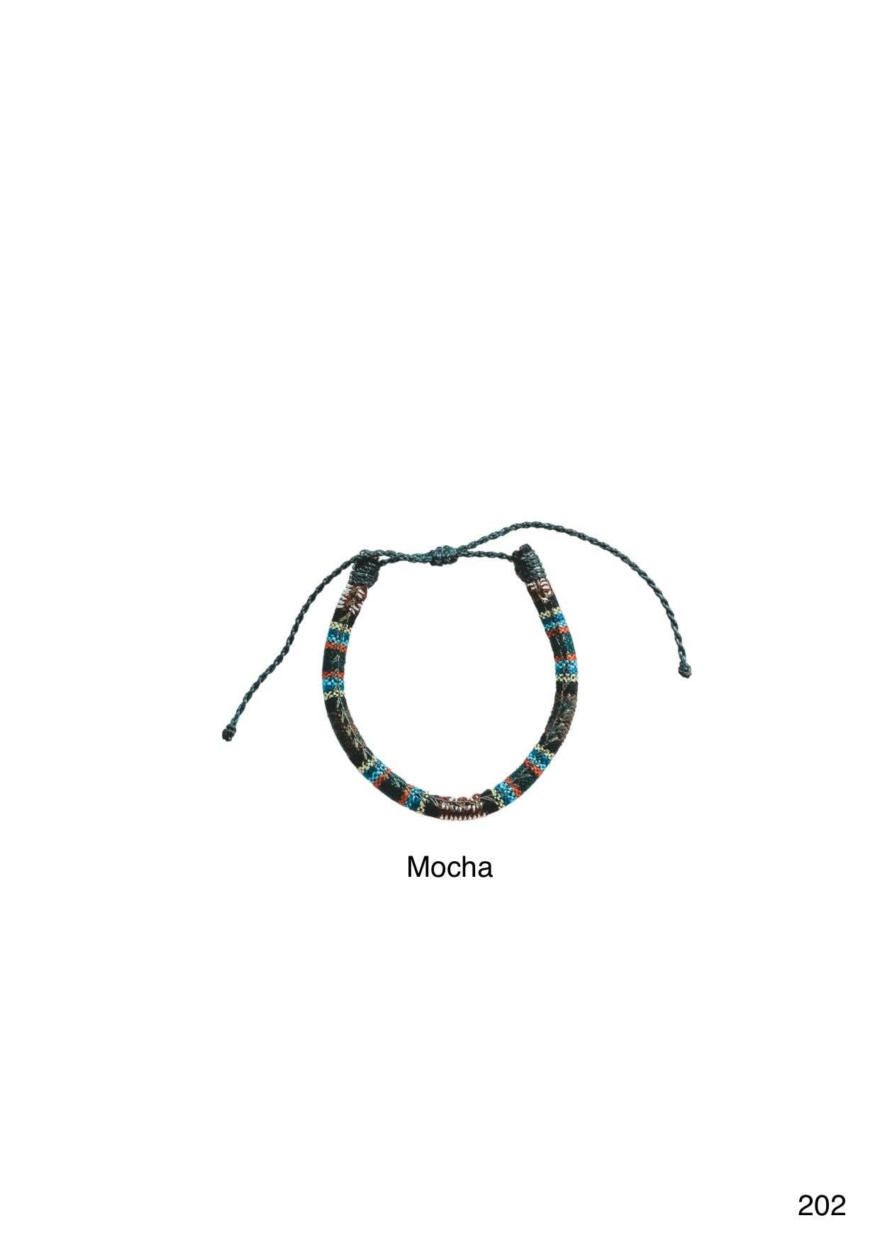 Batik Minimalist Bracelet, Woven Bracelet