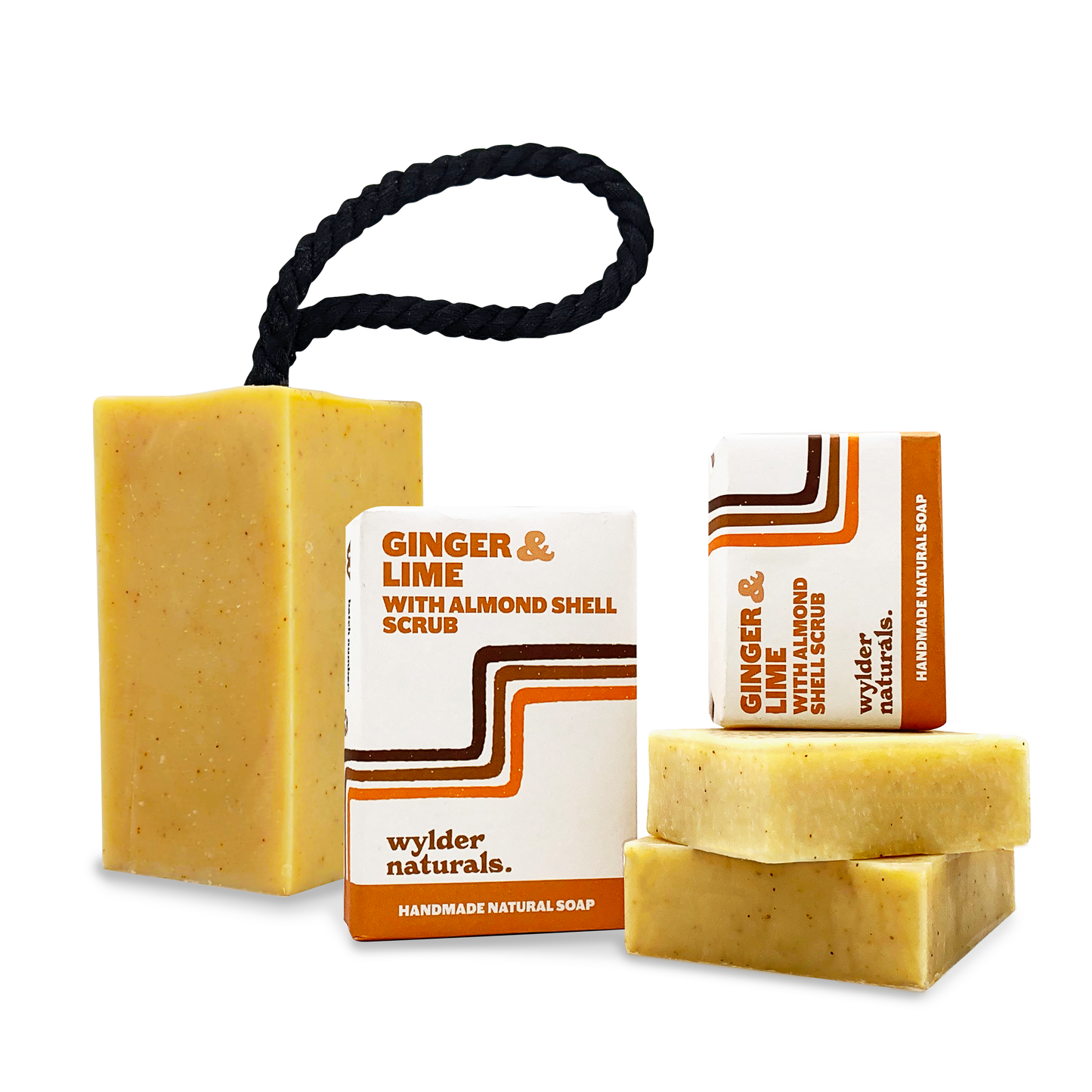 Wylder Naturals - Soap Bar - Ginger & Lime with Almond Shell Bar Soap