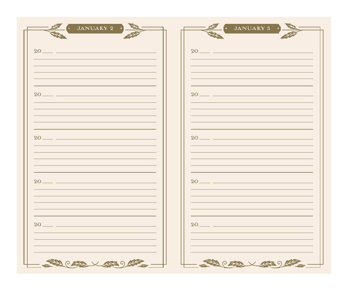 One Line a Day Memory Book (Gilded)