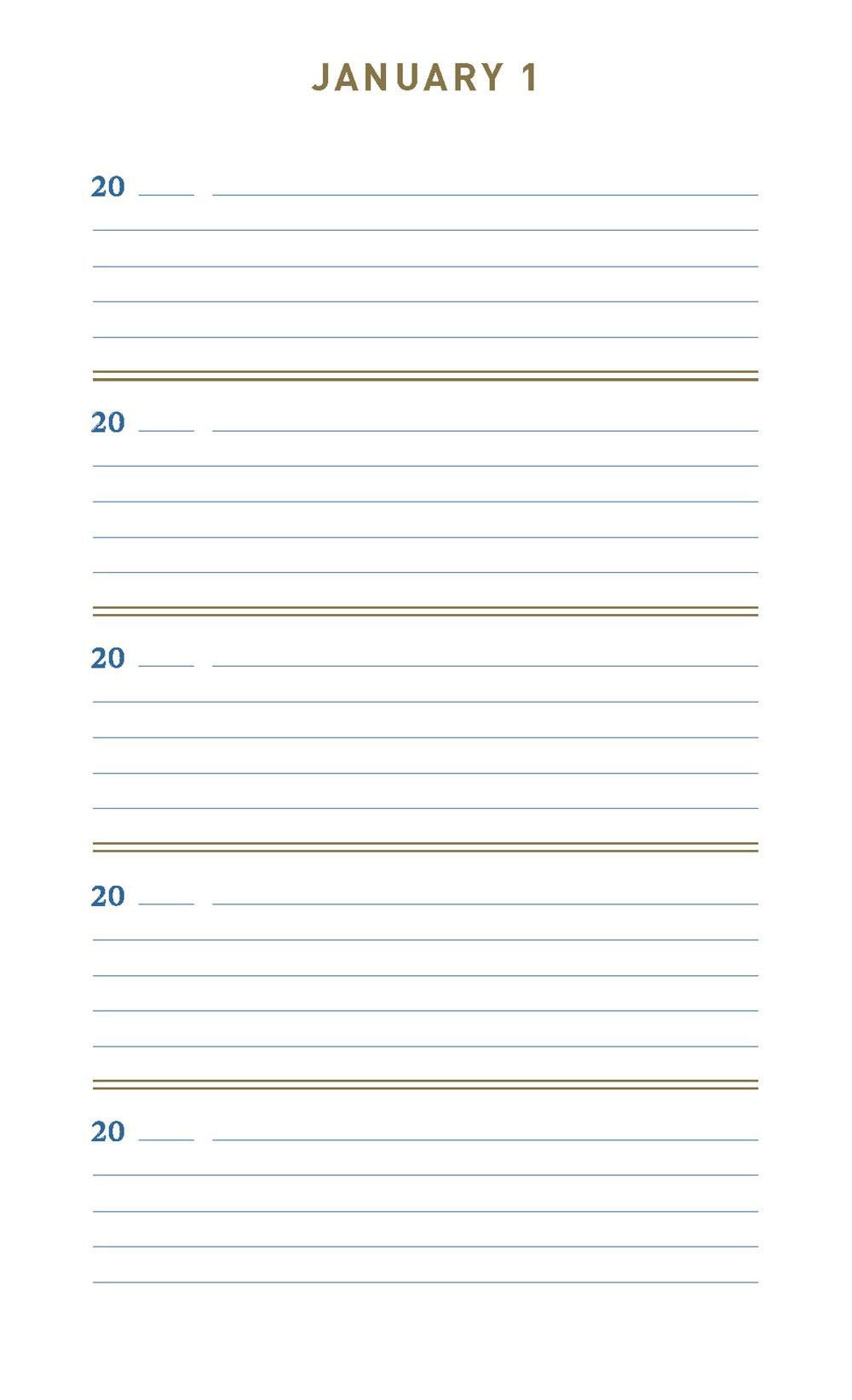One Line a Day Memory Book (Denim)