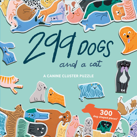 299 Dogs and a Cat Jigsaw Puzzle