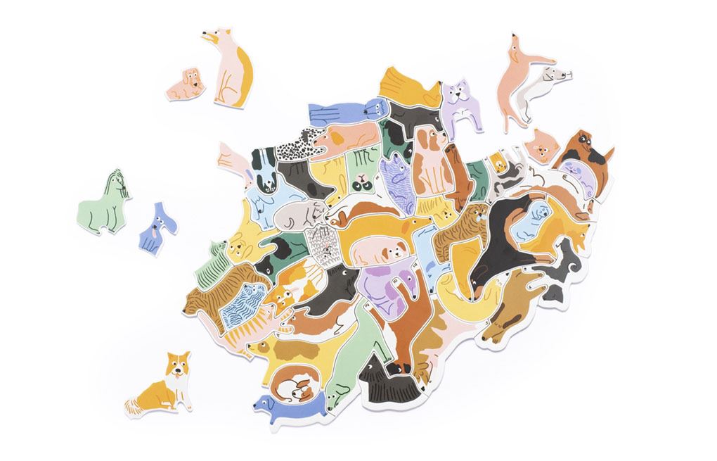 299 Dogs and a Cat Jigsaw Puzzle