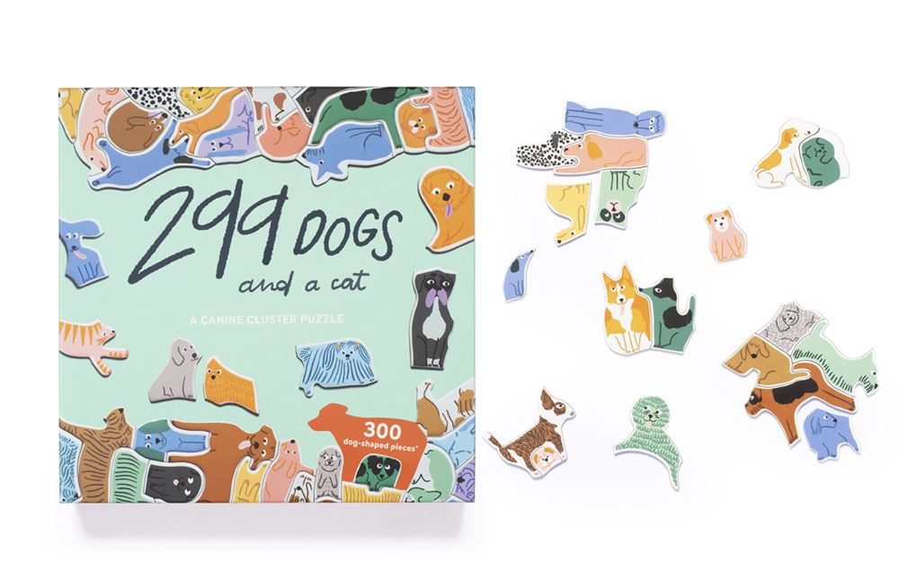 299 Dogs and a Cat Jigsaw Puzzle