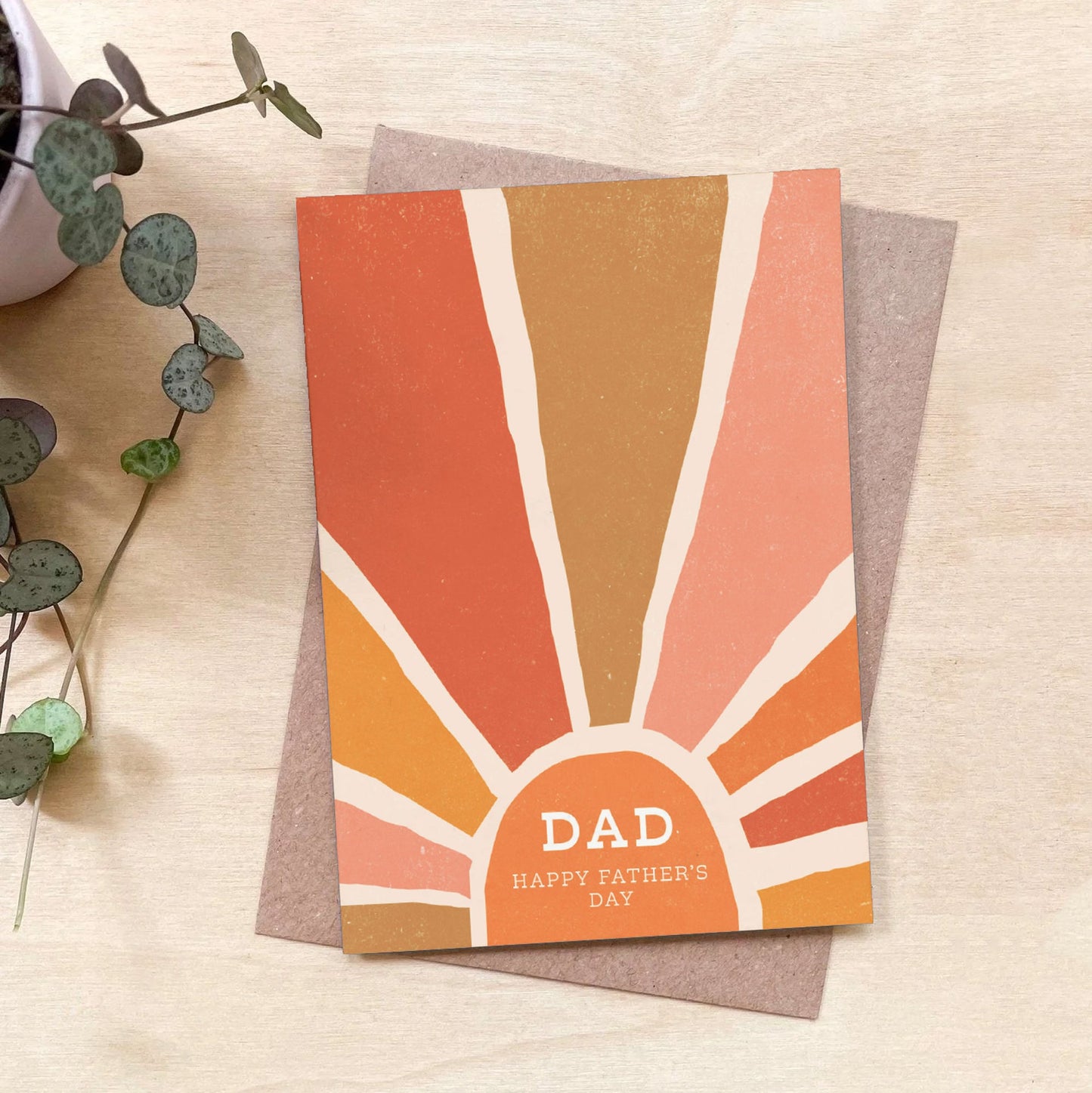 Sunburst - Recycled Coffee Cup Father’s Day Card