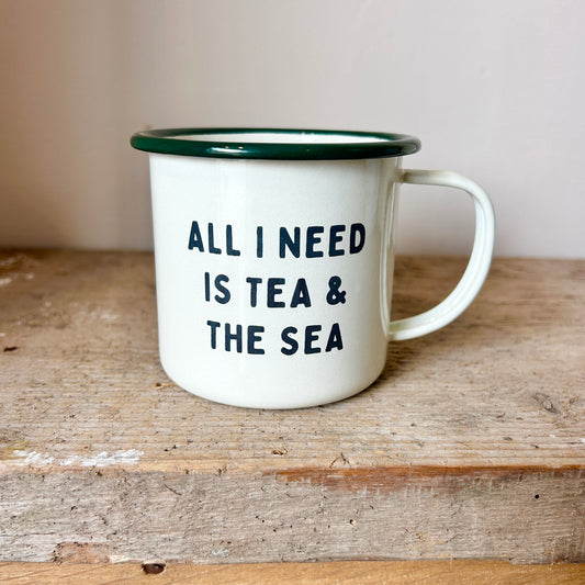 Enamel Mug - Tea and the Sea