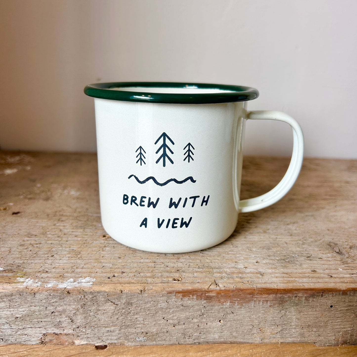 Enamel Mug - Brew with a View
