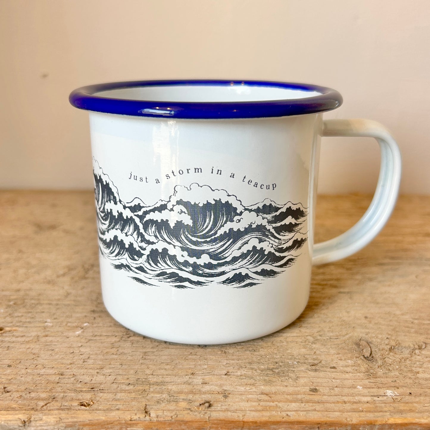 Enamel Mug - Just a Storm in a Teacup