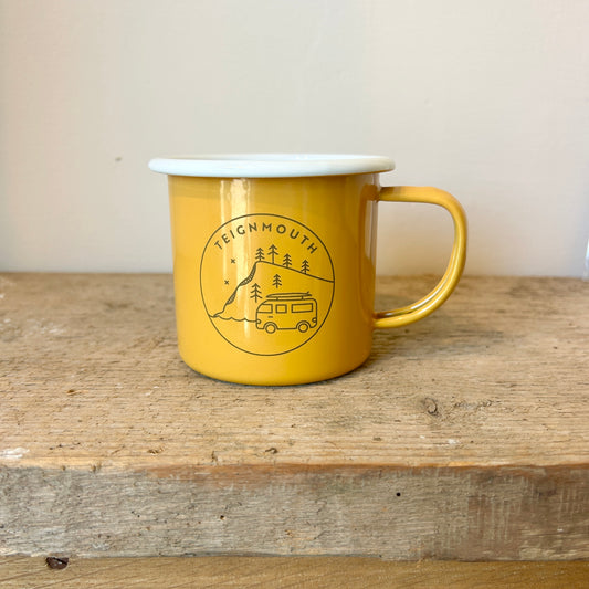 Enamel Mug Yellow - Teignmouth