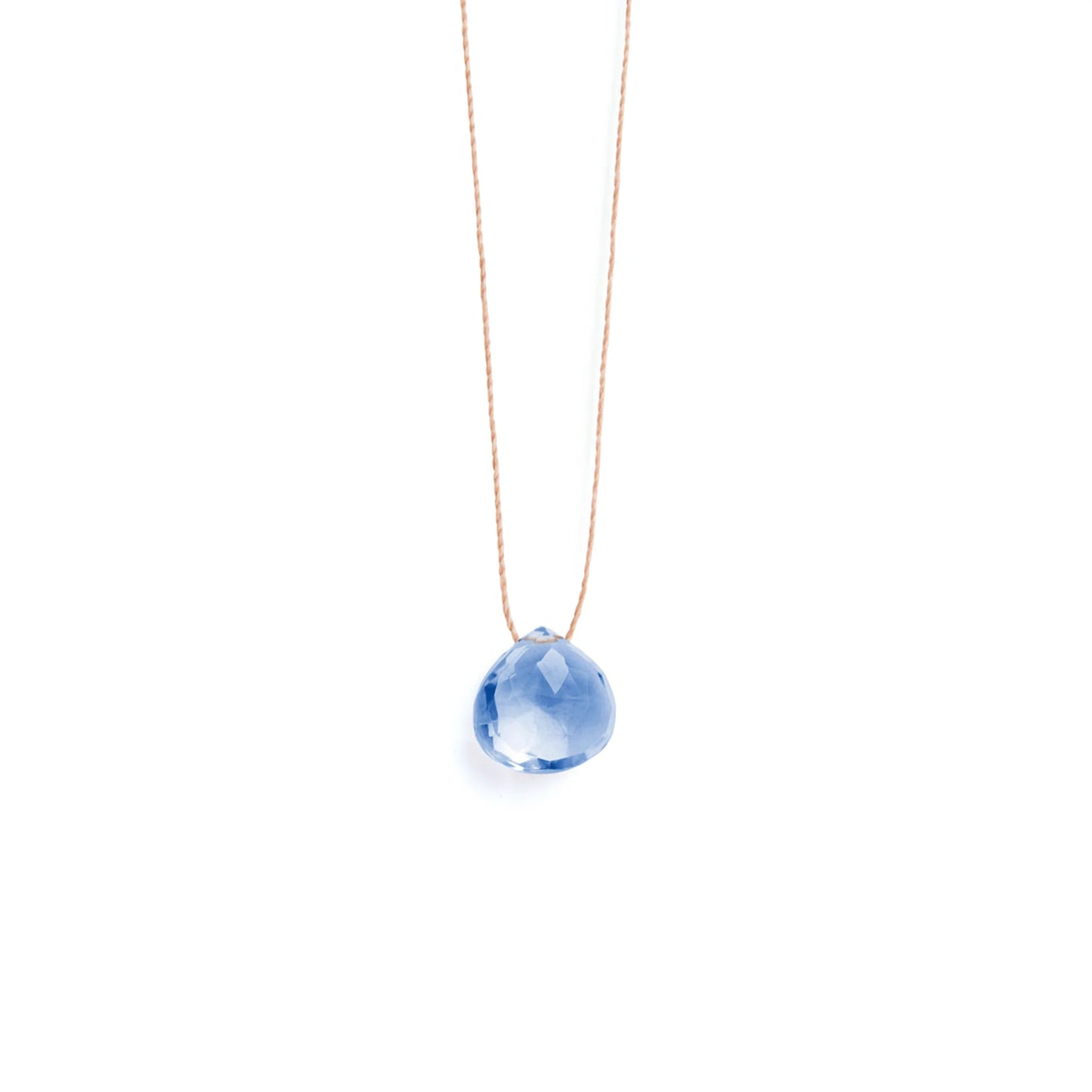 Wanderlust Life Fine Cord Necklace - California Blue Quartz