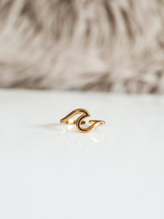 Samudra Gold Wave Ring