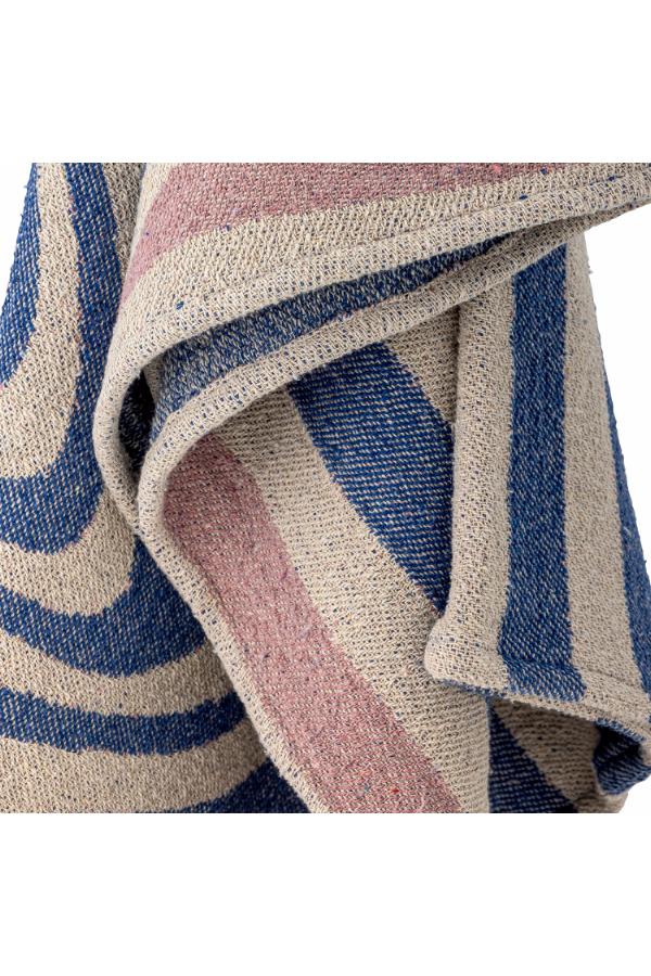 Bloomingville Recycled Cotton Throw Blanket - Arlie Blue