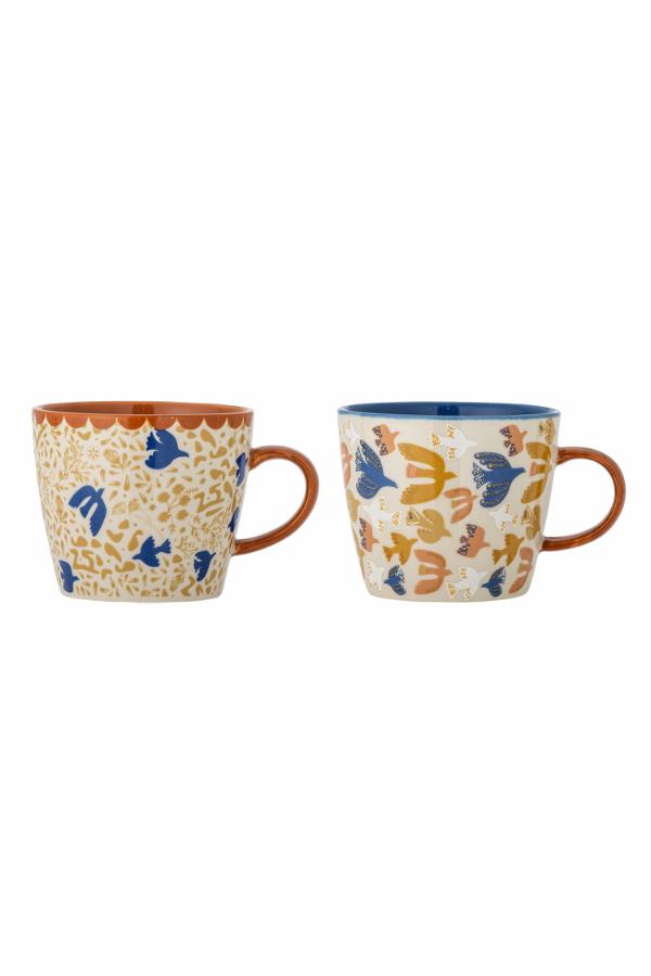 Bloomingville Stoneware Mug - Soaring Birds