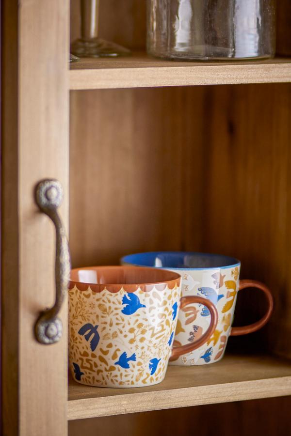 Bloomingville Stoneware Mug - Soaring Birds