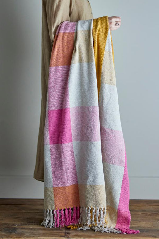 Bloomingville Recycled Cotton Throw Blanket - Hadley