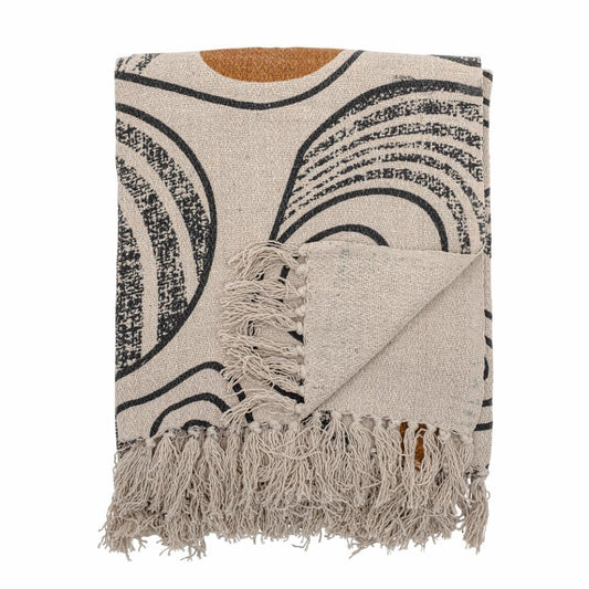 Bloomingville Recycled Cotton Throw Blanket - Giano Nature