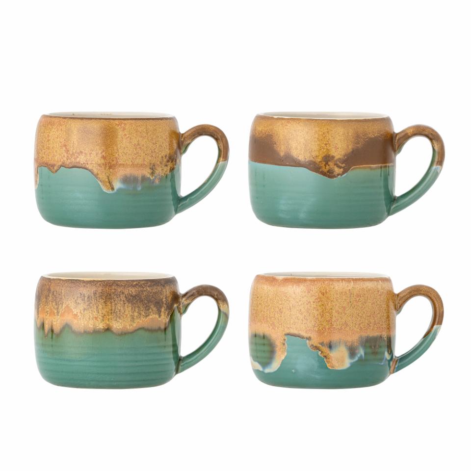 Bloomingville Stoneware Mug - Sheen Green