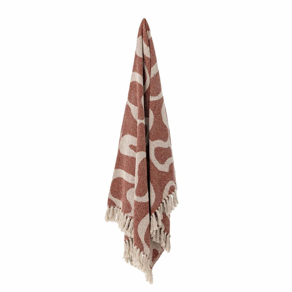 Bloomingville Recycled Cotton Throw Blanket - Salobre Brown