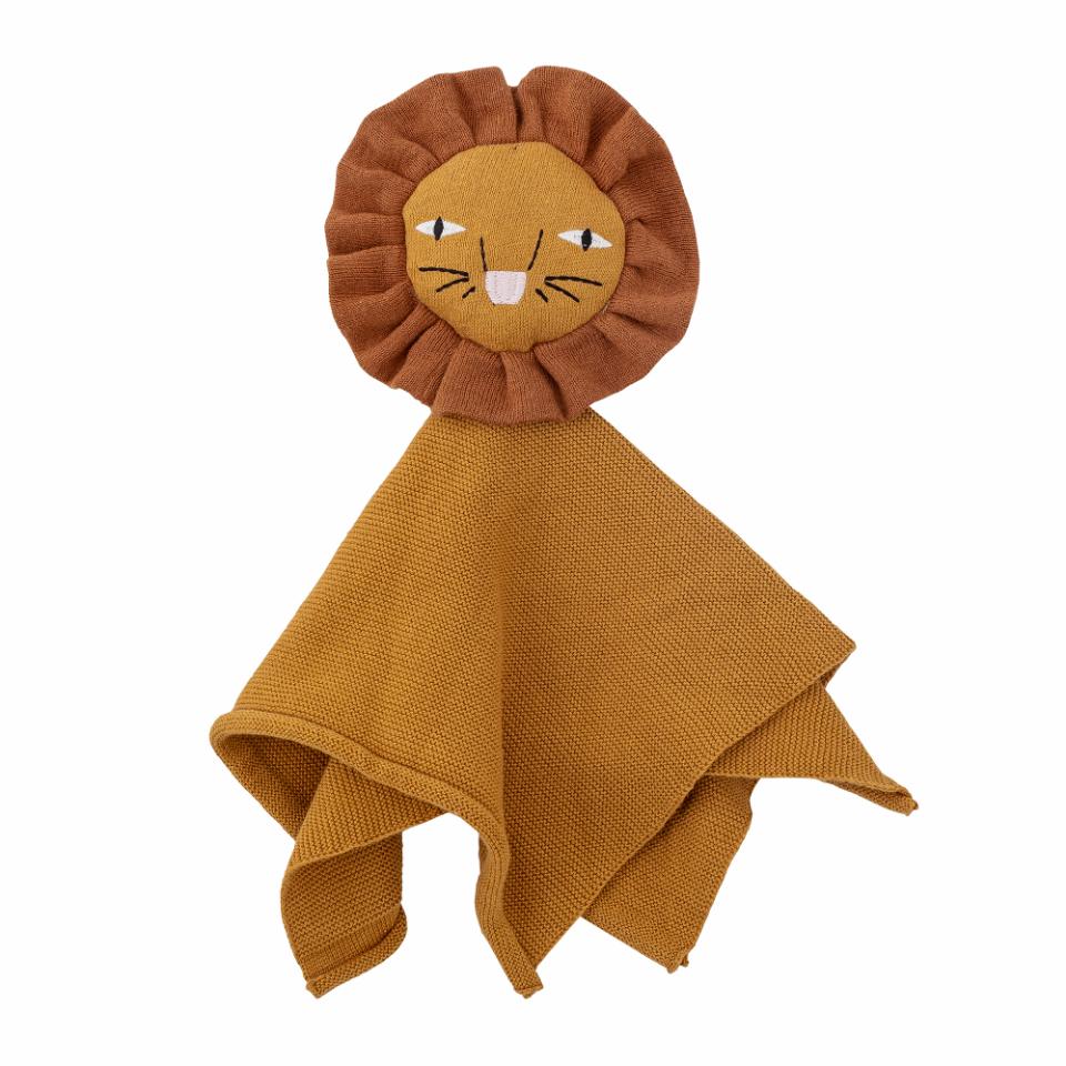 Bloomingville Cotton Comfort Blanket - Elvin Brown Lion - Kids