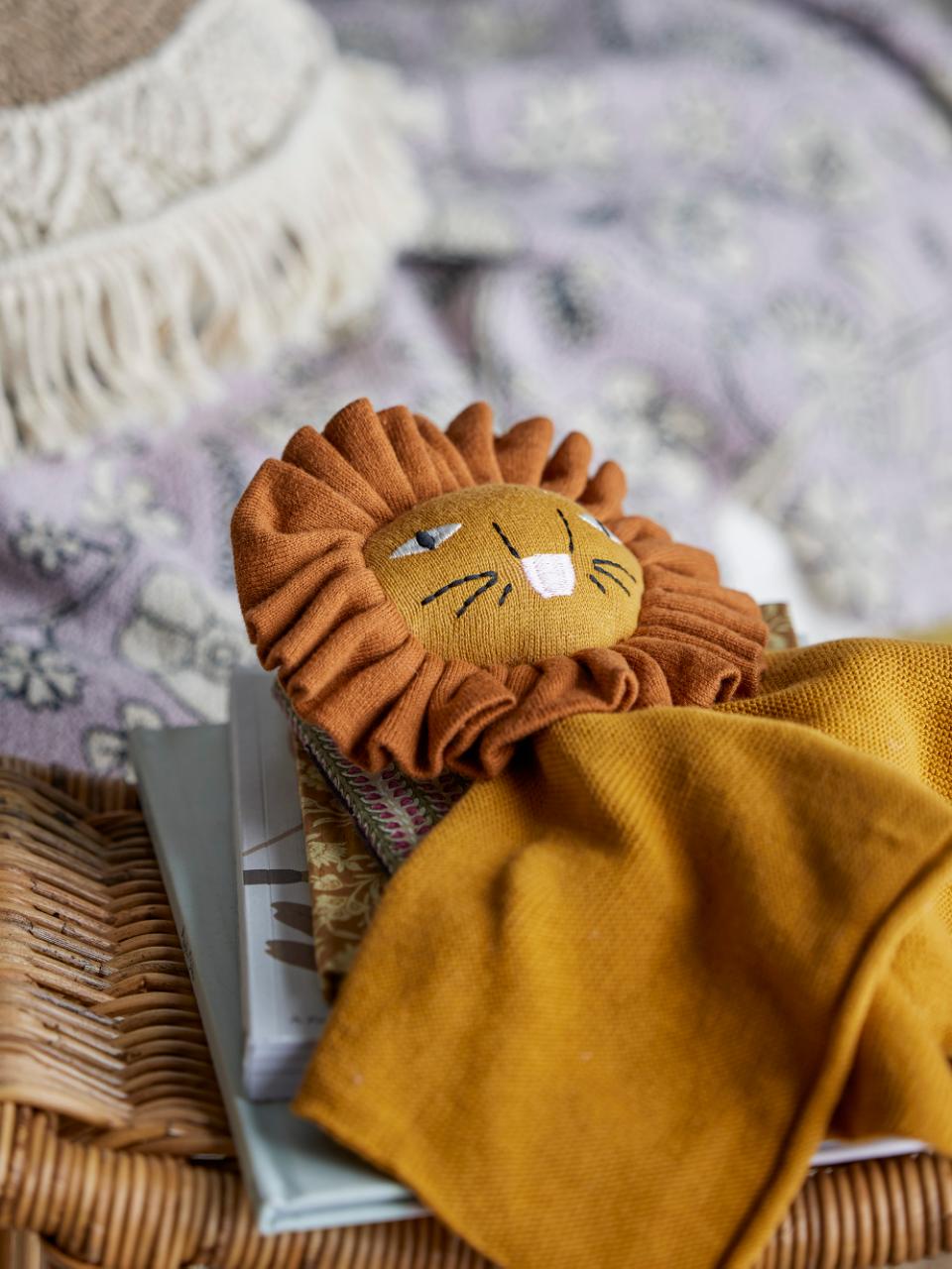 Bloomingville Cotton Comfort Blanket - Elvin Brown Lion - Kids