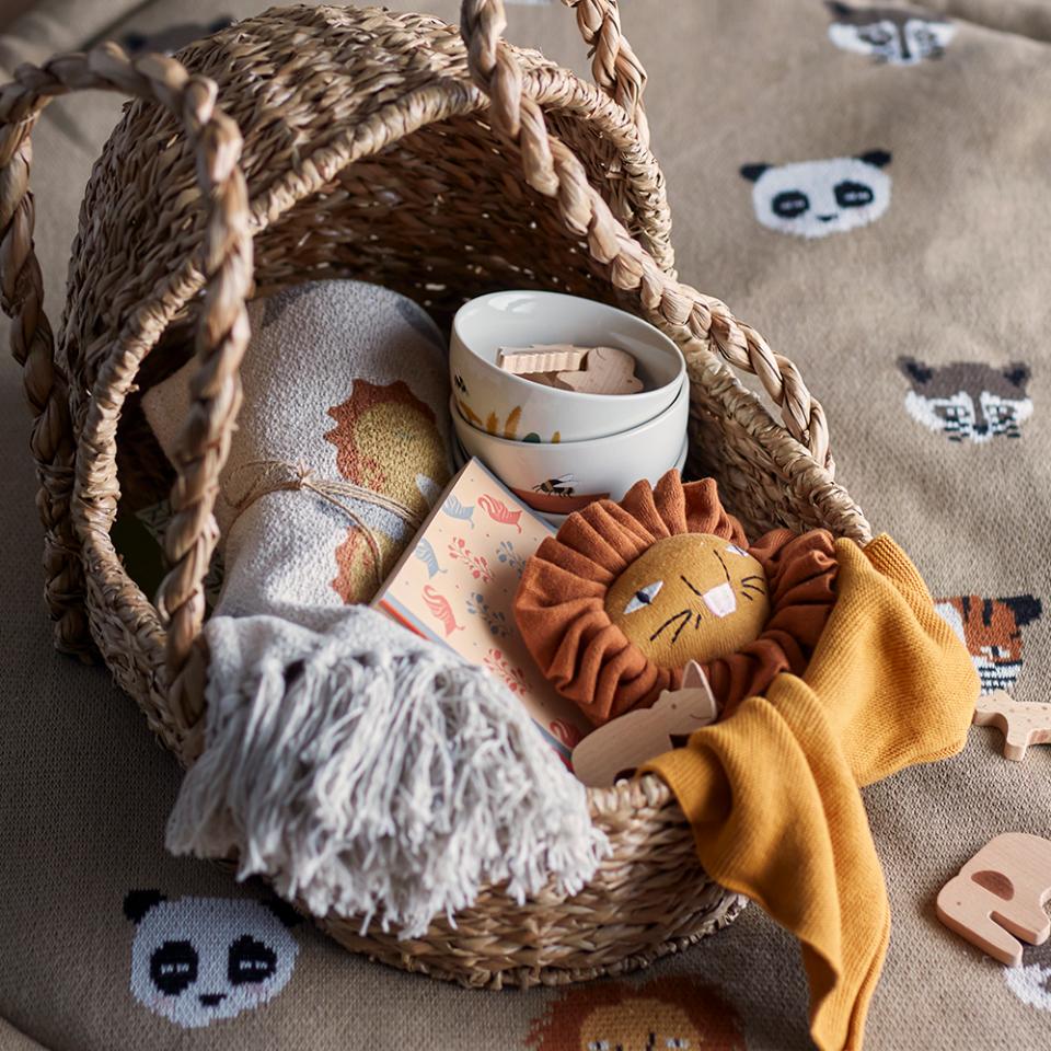 Bloomingville Cotton Comfort Blanket - Elvin Brown Lion - Kids