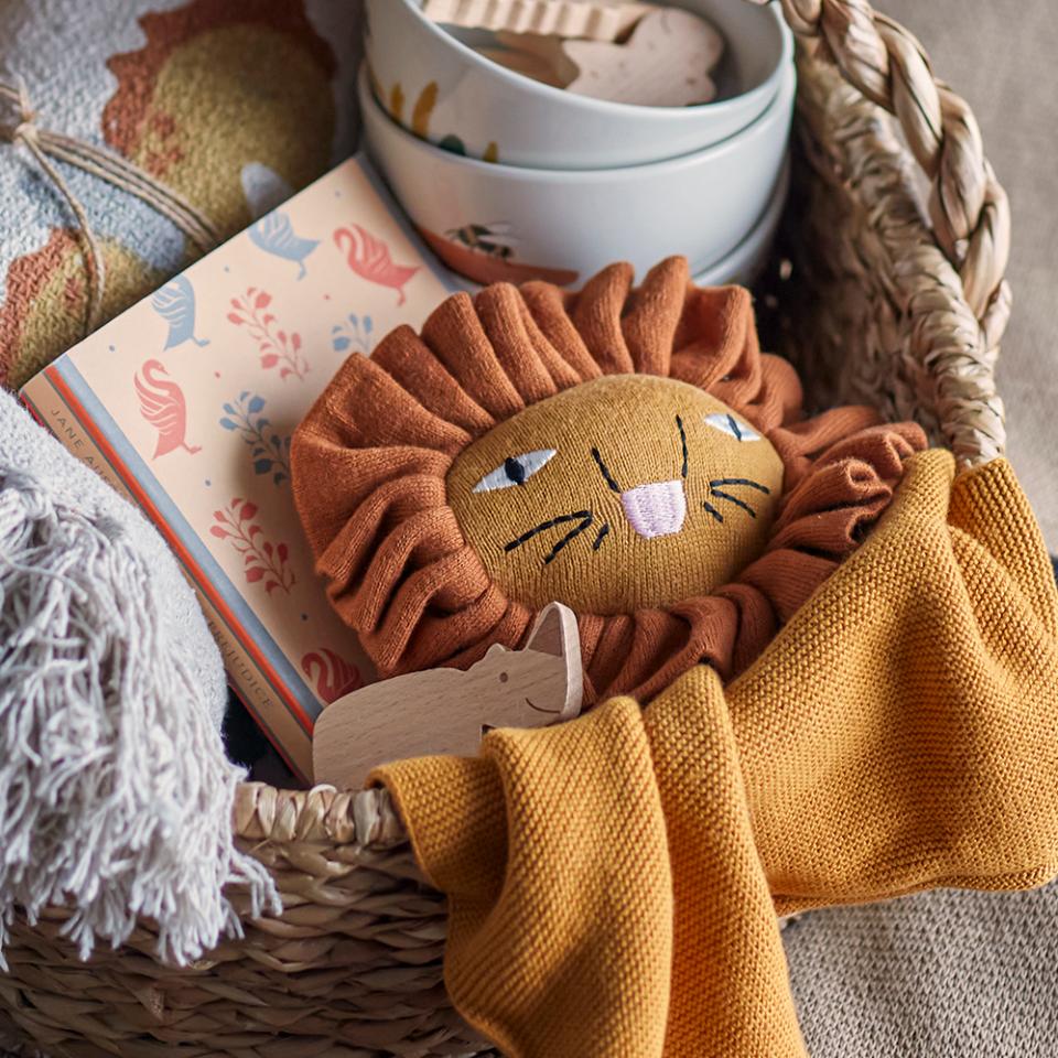 Bloomingville Cotton Comfort Blanket - Elvin Brown Lion - Kids