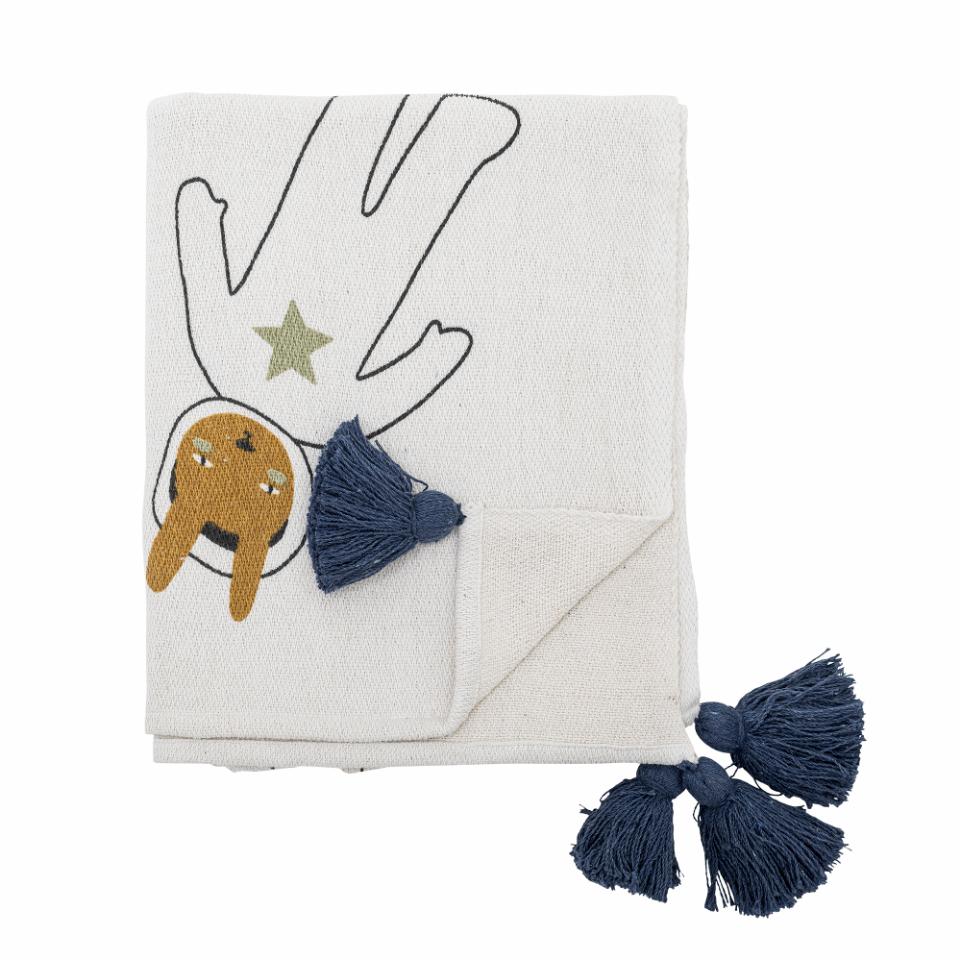 Bloomingville Recycled Cotton Throw Blanket - Space