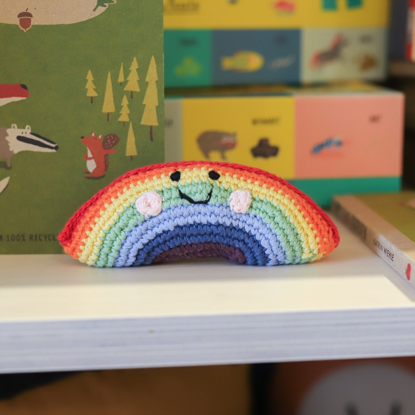 Soft Toy Friendly Rainbow Rattle