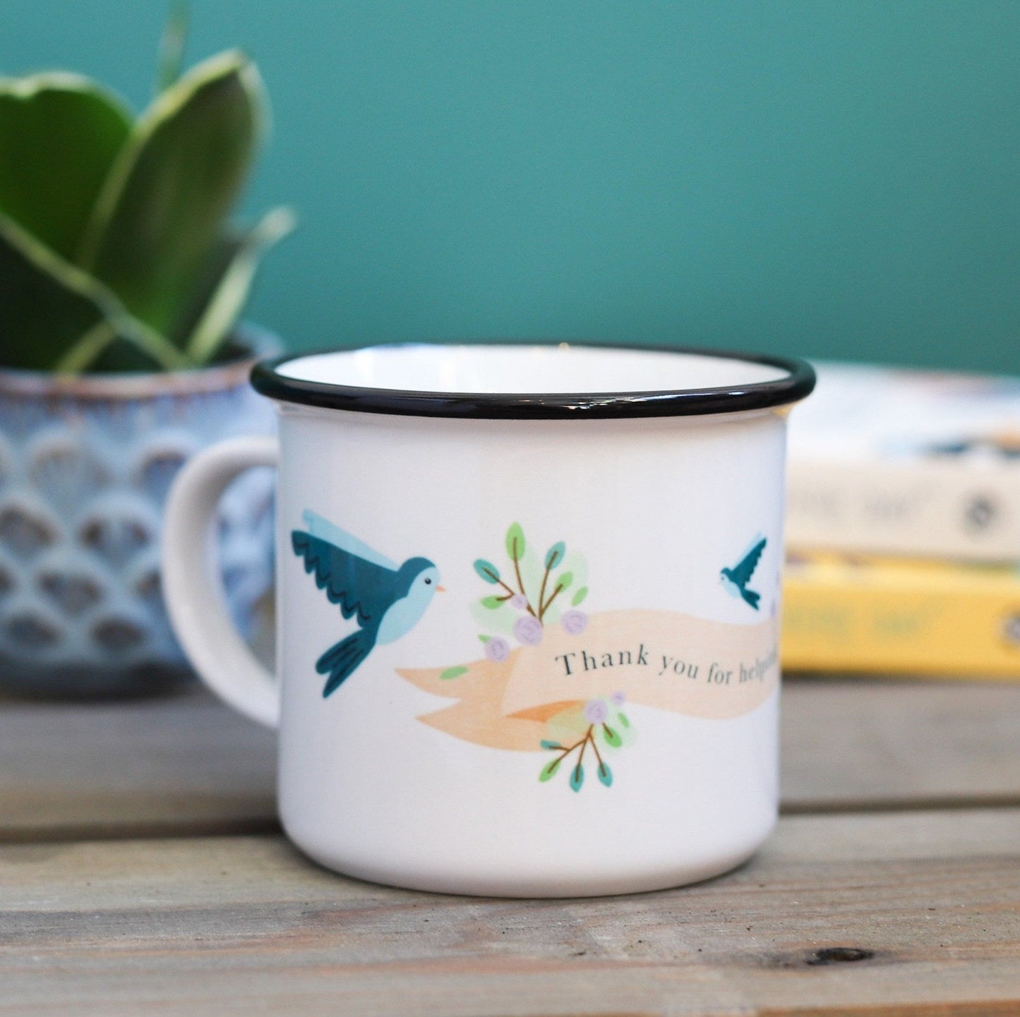 'Thank You for Helping Me Fly' Ceramic Mug