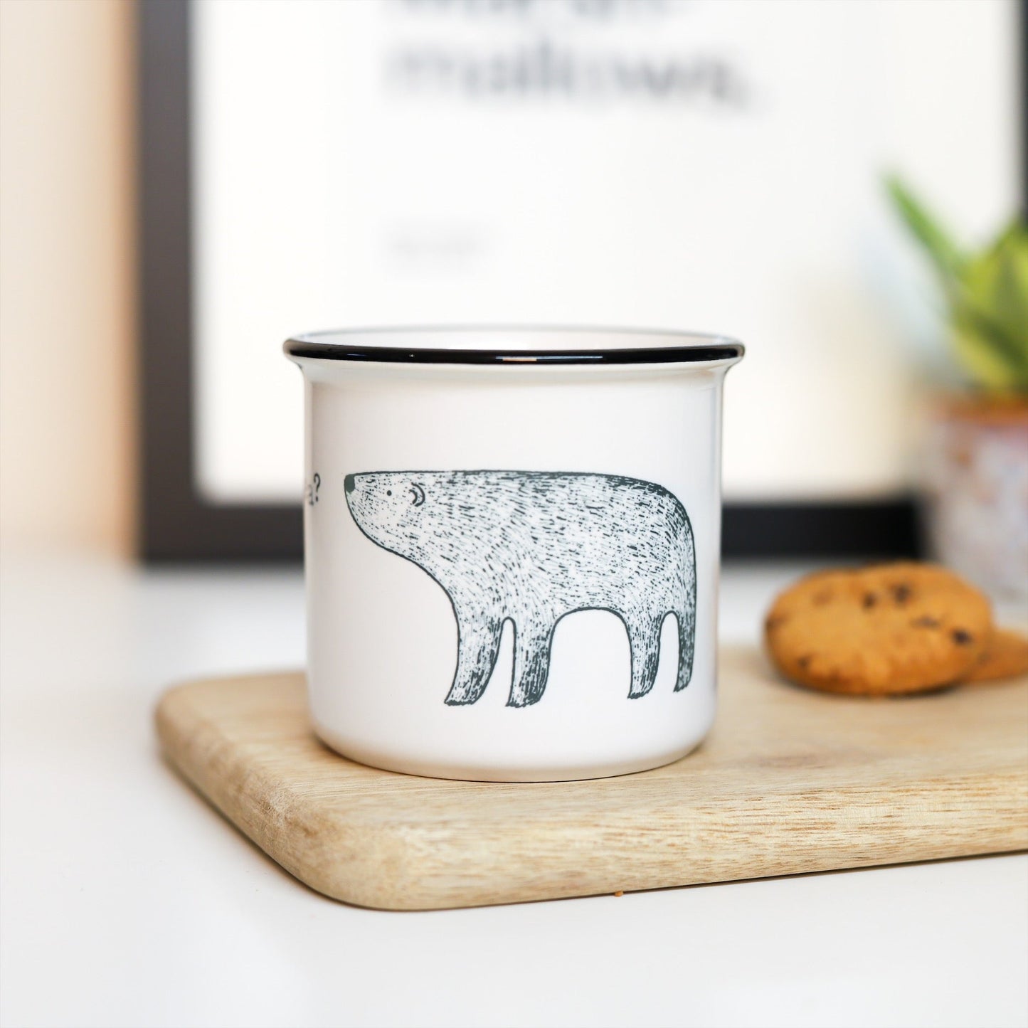 'Tea/Coffee?' Polar Bear Ceramic Mug