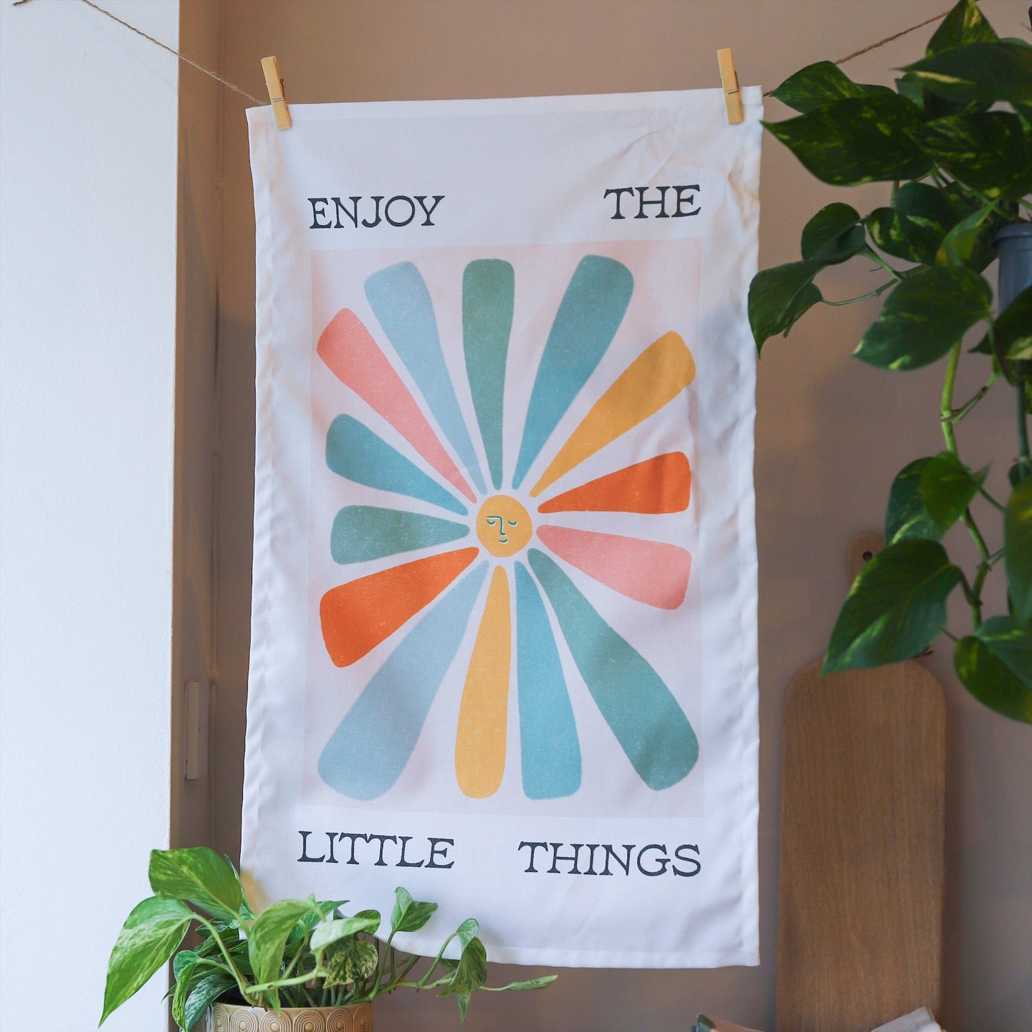 Enjoy the Little Things Tea Towel