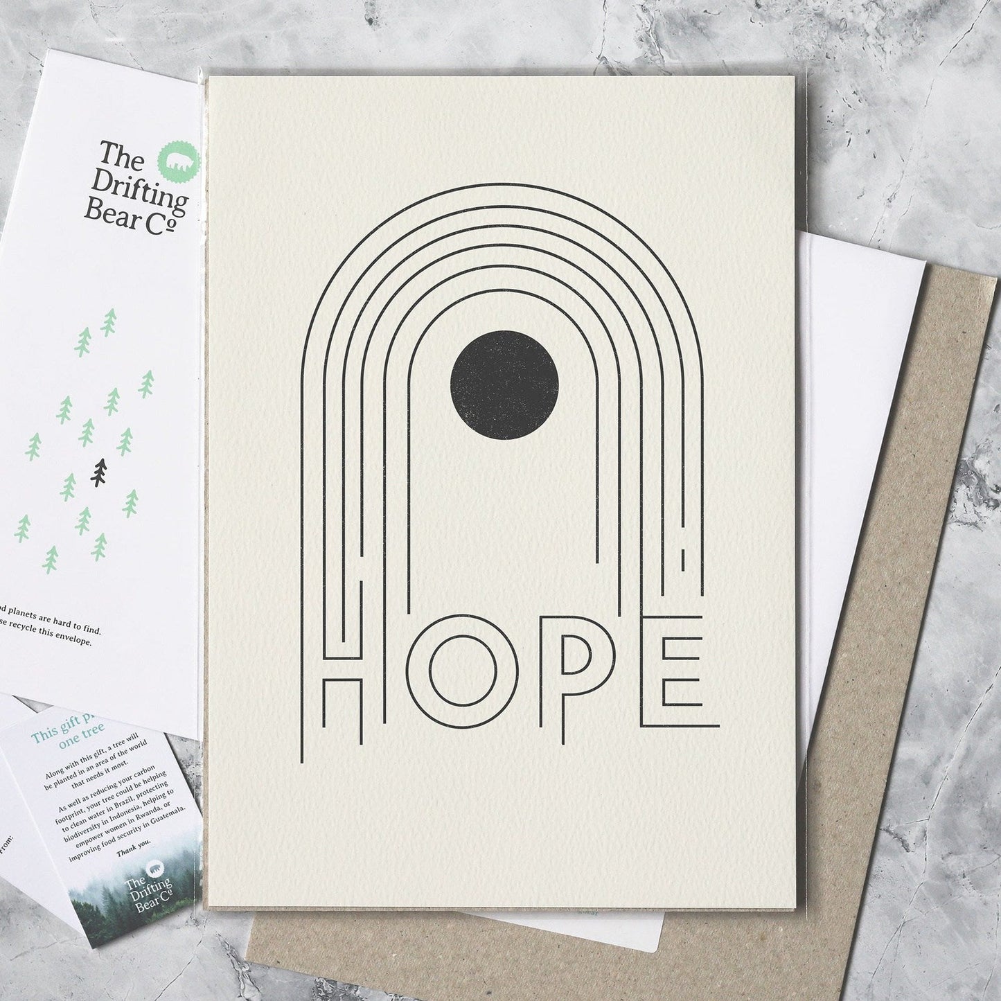 'Hope' Graphic Rainbow Print