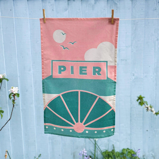'Pier' Tea Towel