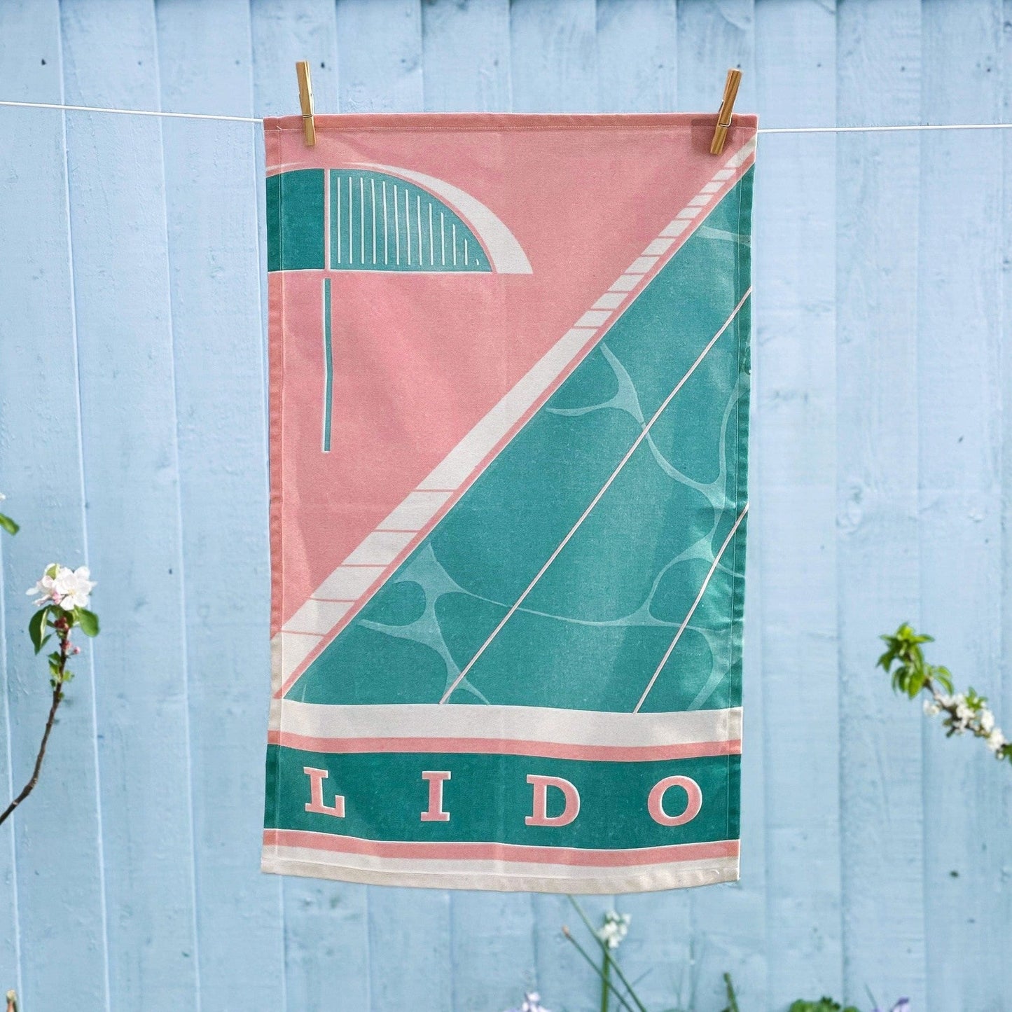 'Lido' Tea Towel