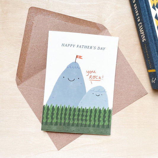 'You Rock' Father's Day Recycled Coffee Cup Card