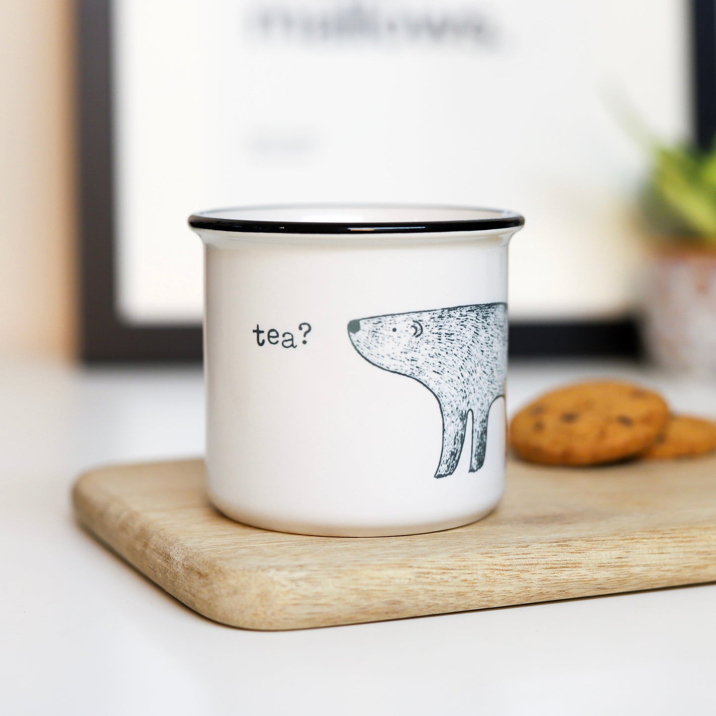 'Tea/Coffee?' Polar Bear Ceramic Mug