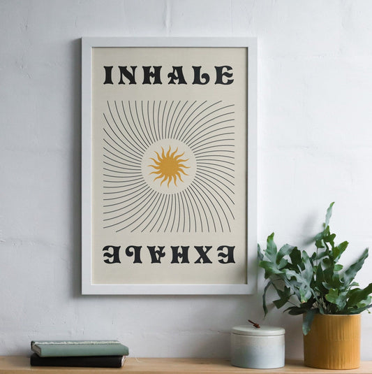 'Inhale, Exhale' Graphic Print