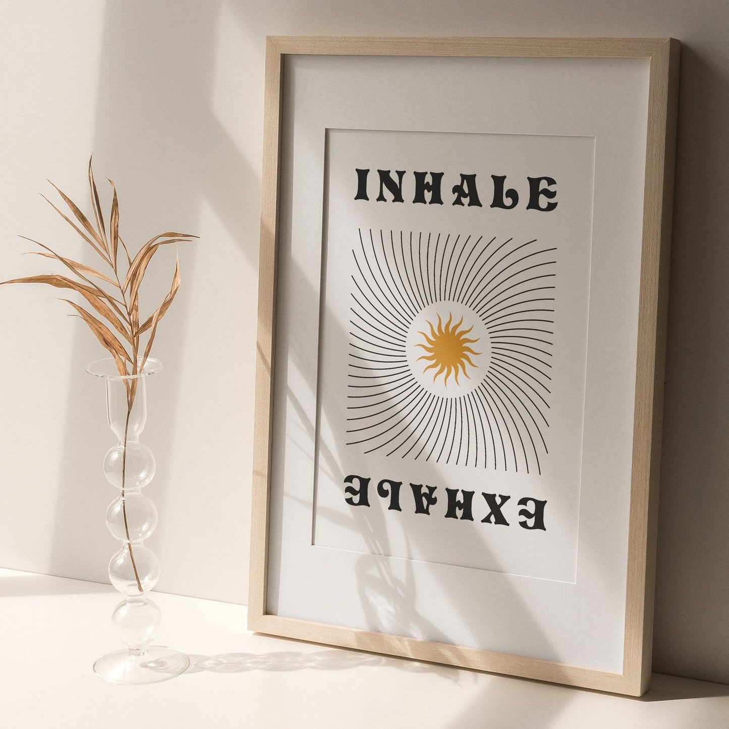 'Inhale, Exhale' Graphic Print