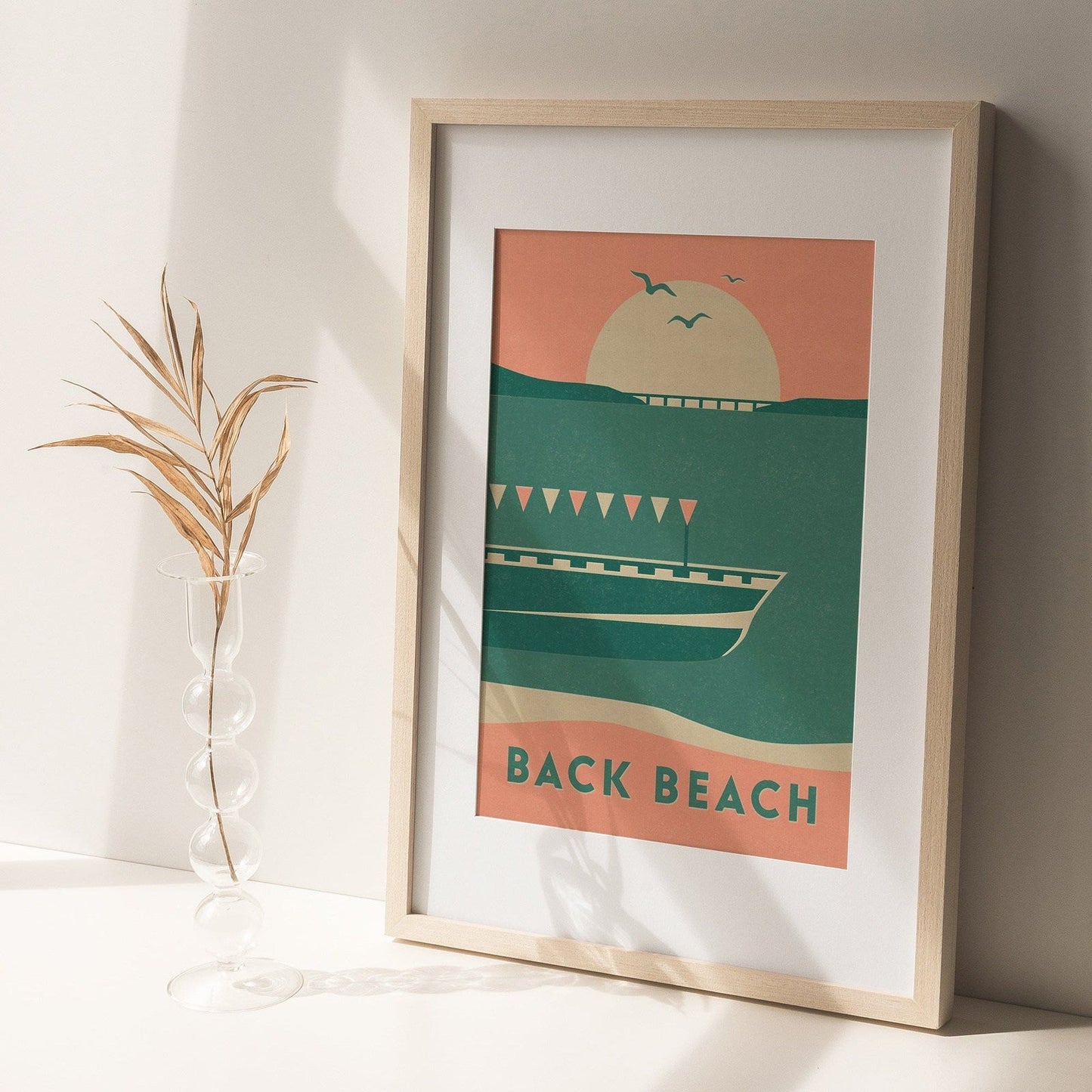 'Back Beach' Graphic Print