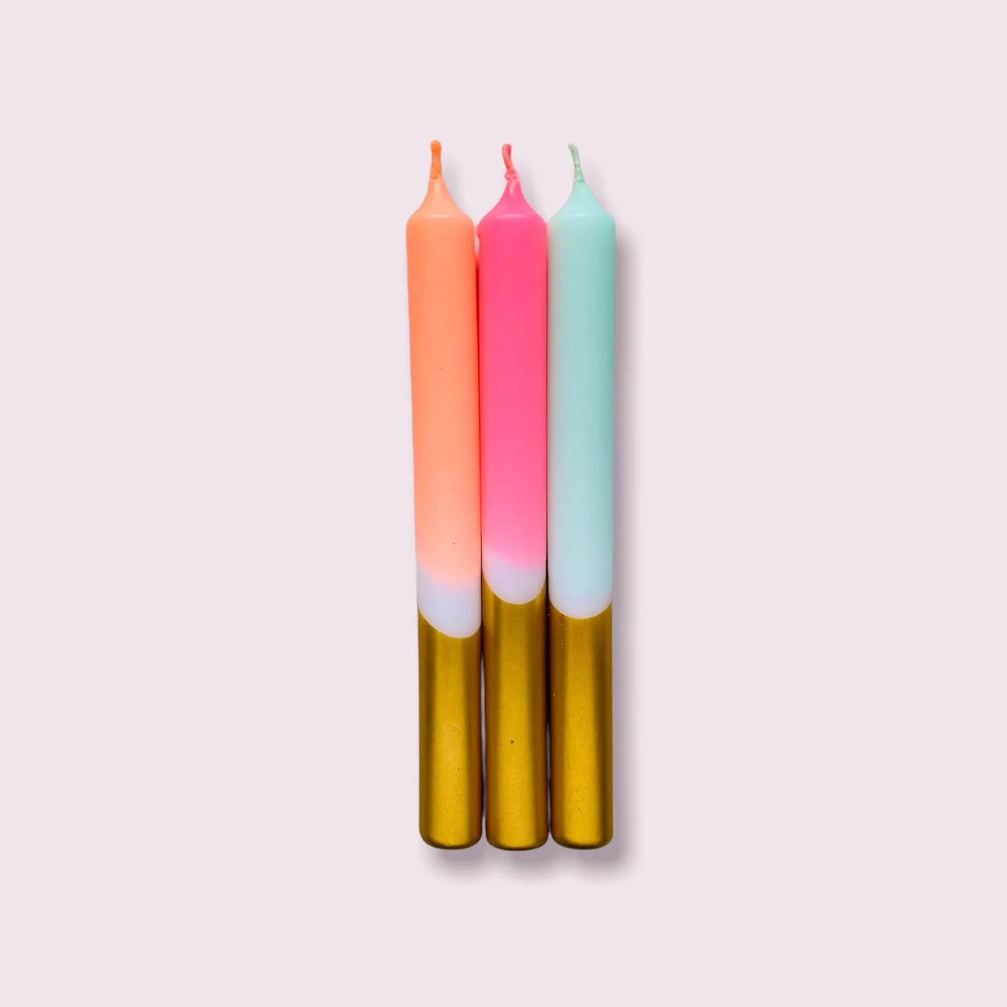 Pink Stories Dip Dye Candles - Xmas Fireworks