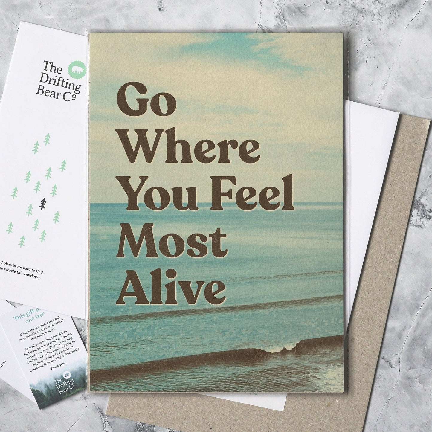 'Go Where You Feel Most Alive' Graphic Print