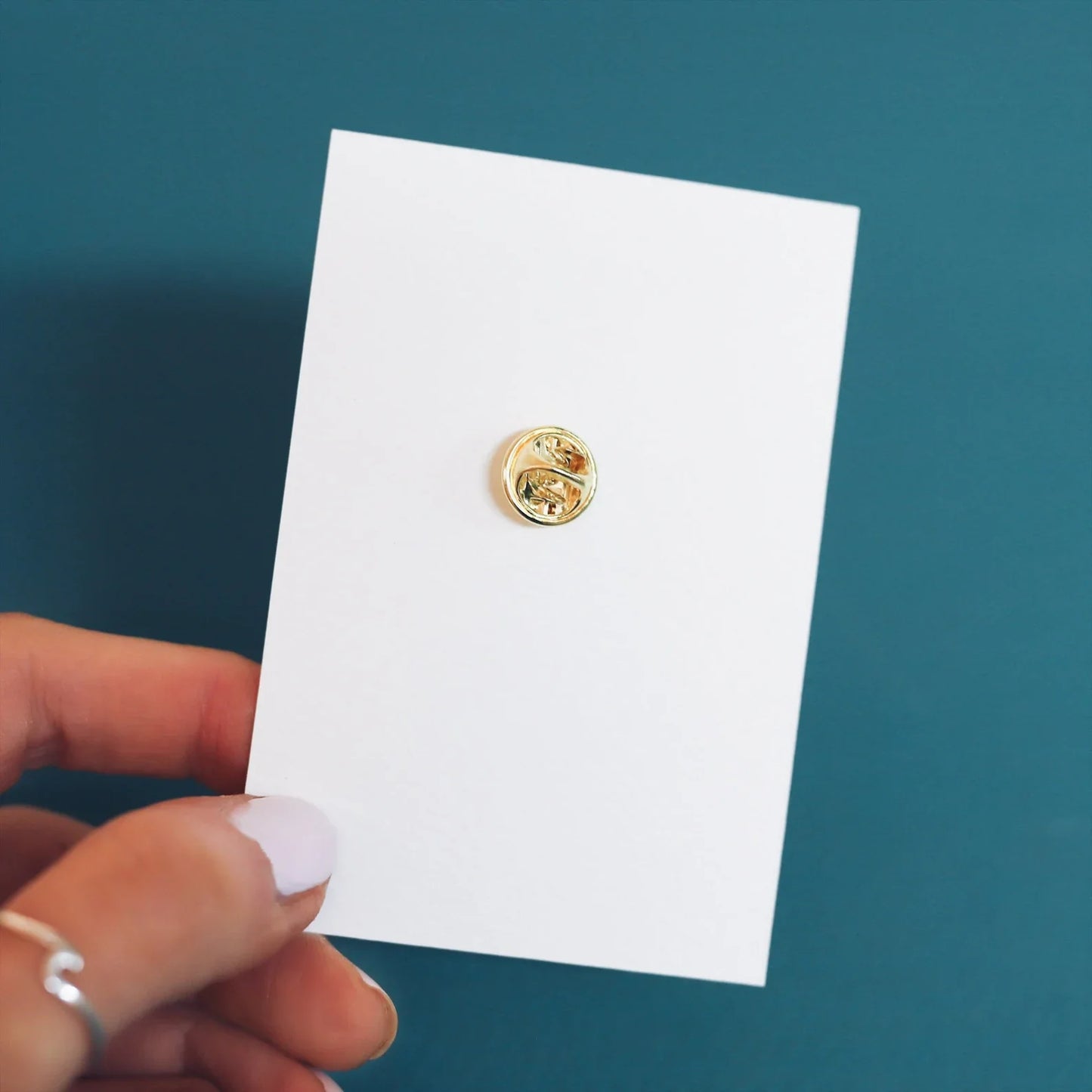 Wooden Pin Badge - Leaf