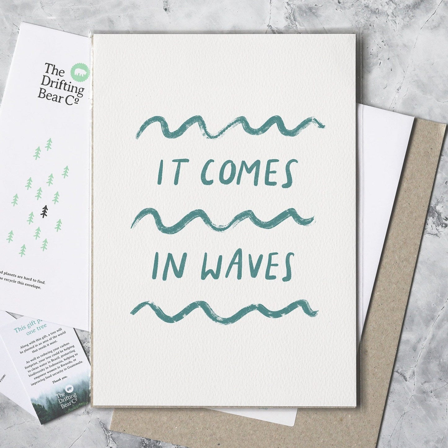 'It Comes In Waves' Graphic Print
