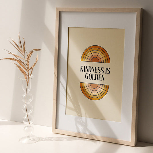 'Kindness is Golden' Graphic Print