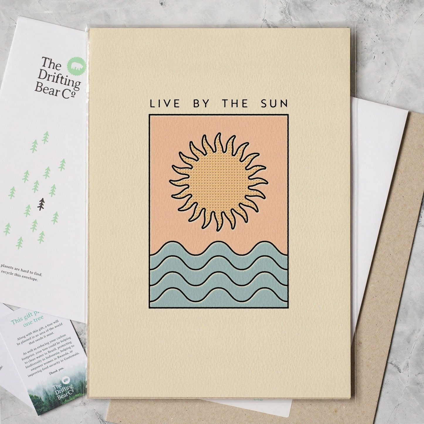 'Live By The Sun' Graphic Print