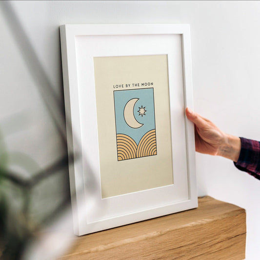 'Love By The Moon' Graphic Print