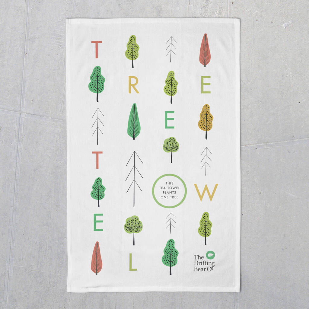 'Tree Towel' Tea Towel That Plants A Tree