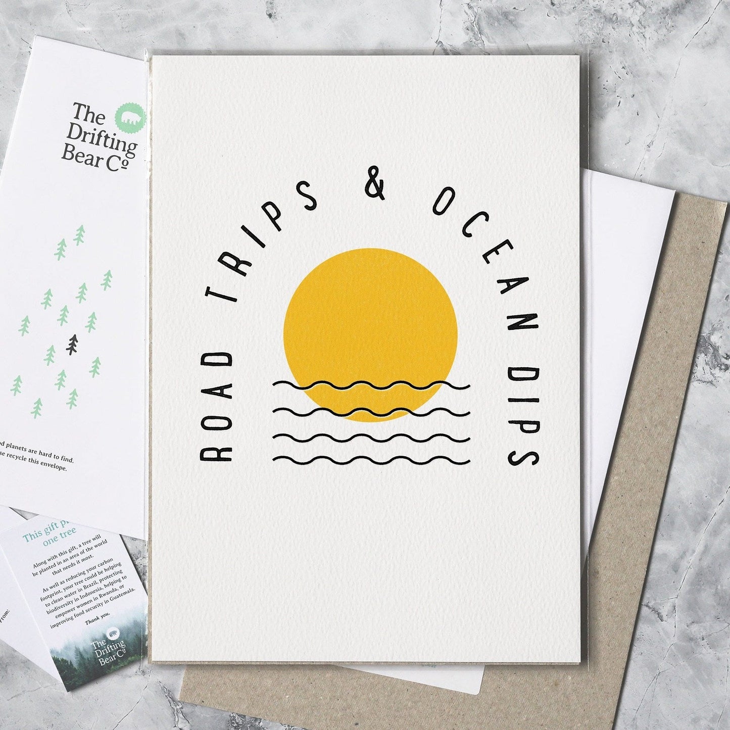 'Road Trips & Ocean Dips' Graphic Print