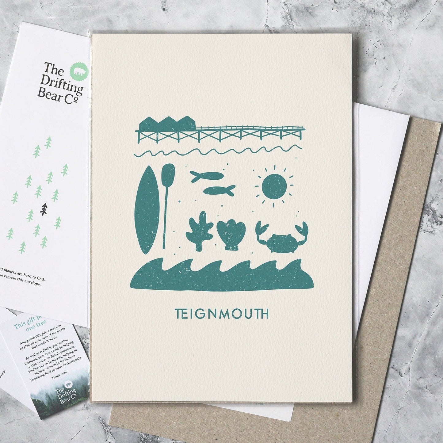 'Teignmouth Stamp' Graphic Print