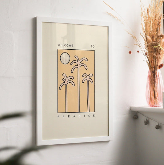 'Welcome to Paradise' Graphic Print
